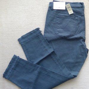 Loft Modern Double Frayed Skinny Jeans